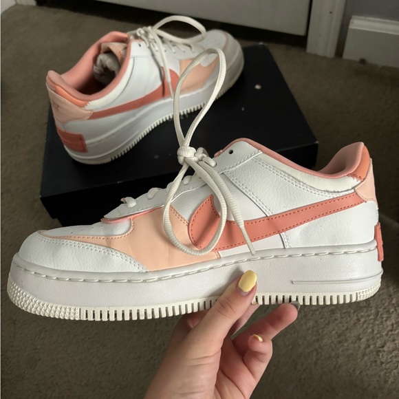 Two Toned Pink Nike AirForce Ones - Picture 9 of 9